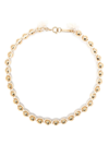 Isabel Marant Ball-chain Knotted Necklace In Nude & Neutrals