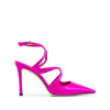 Jimmy Choo Azia 95mm Satin Pumps In Pink
