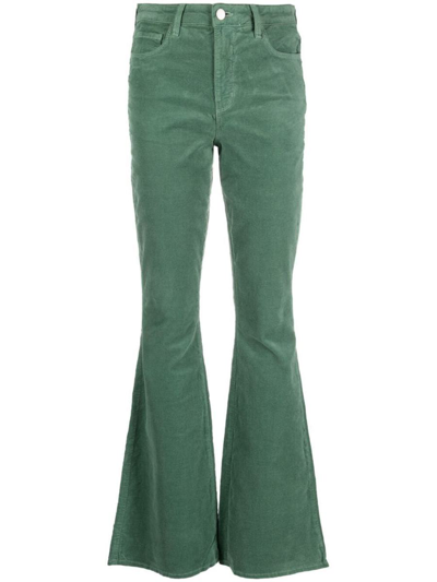 L Agence Selma Bootcut Jeans In Green