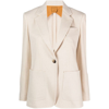 Max Mara Chevron Cachemire Blazer In Neutrals