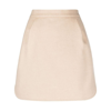 Max Mara Bobbio Mini Skirt In Camel In Neutrals