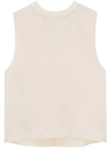 Saint Laurent Women's Cream Silk Top In Nude & Neutrals