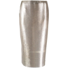 Sportmax Elasticated-waist Sequin Midi Skirt In Gold
