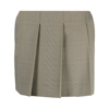 Sportmax Checked Mini Skirt In Neutrals/black