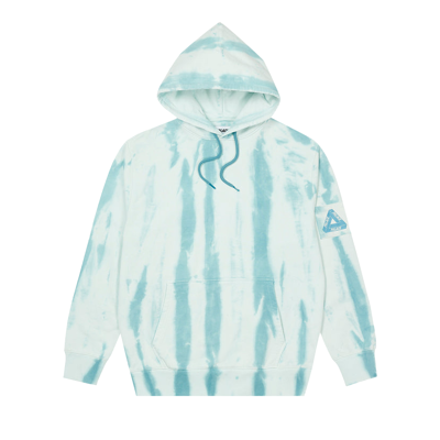 Pre-owned Palace Zebra Tie Dye Hood 'teal' In Multi-color