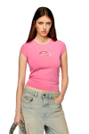 Diesel Cut-out Logo Stretch-cotton T-shirt In Tobedefined