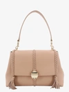 Chloé Medium Penelope Leather Shoulder Bag In Pink
