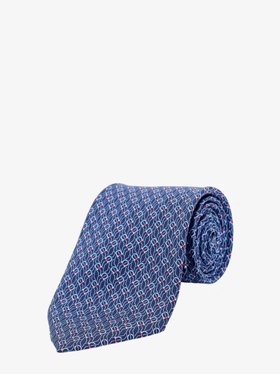 Ferragamo Tie In Blue