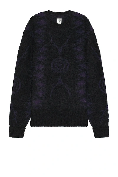 South2 West8 Mohair Jumper In Black
