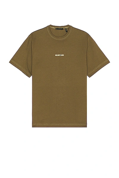 Helmut Lang Outer Space 9 Tee In Olive