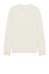 Frame Cashmere Crewneck Sweater In Cream