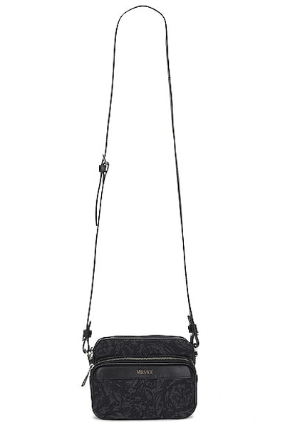 Versace Small Crossbody In Black