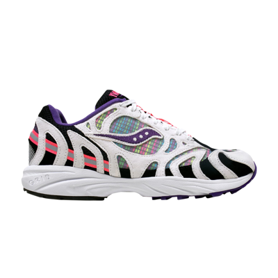 Pre-owned Saucony Grid Azura 2000 'neon' In White