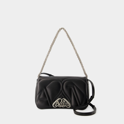Alexander Mcqueen Sac The Seal Small -  - Cuir - Noir In Black