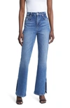 Rails The Sunset High Waist Flare Leg Jeans In Navy Stone
