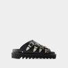Toga Buckle-embellished Slides In Black