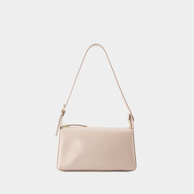 APC SAC VIRGINIE BAGUETTE - A.P.C. - CUIR - MOON GREY