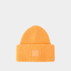 Acne Studios Pansy N Face Beanie -  - Wool -  Mandarin Orange In Orange