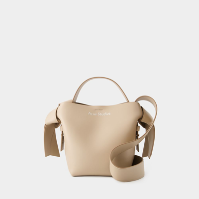 Acne Studios Musubi Mini R Crossbody -  - Leather - Beige