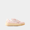 ACNE STUDIOS STEFFEY CITIES SNEAKERS - ACNE STUDIOS - LEATHER - ANTIQUE PINK