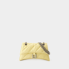 BALENCIAGA CRUSH CHAIN S CROSSBODY - BALENCIAGA - LEATHER - YELLOW