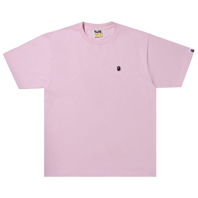 Pre-owned Bape Ape Head One Point Tee 'pink'