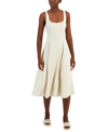 AND NOW THIS WOMEN'S LINEN-BLEND SEAMED MIDI DRESS, CREATED FOR MACY'S