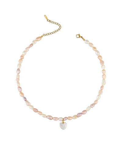 Heymaeve Romantic Freshwater Pearls Necklace In Cream