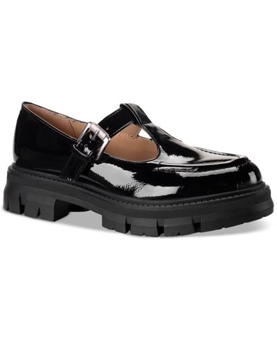 Sun + Stone Women's Lunnaa Lug Sole Loafers, Created For Macy's In Black Patent