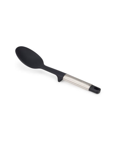Joseph Joseph Elevate Silicone Solid Turner With Integrated Tool Rest In Black