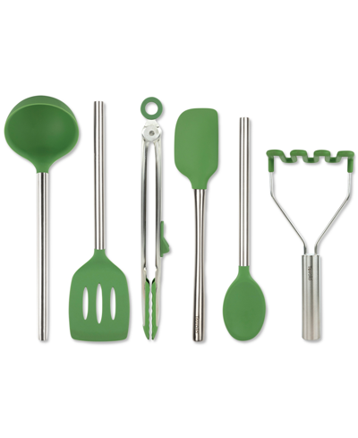 Tovolo 6-pc. Silicone-head Kitchen Utensil Set In Pesto