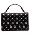 BETSEY JOHNSON QUILTED STONE SPARKLER CONVERTIBLE BAG