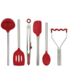 TOVOLO 6-PC. SILICONE-HEAD KITCHEN UTENSIL SET