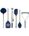 TOVOLO 6-PC. SILICONE-HEAD KITCHEN UTENSIL SET