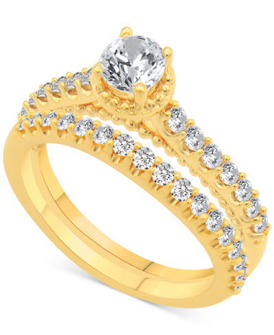 Macy's Diamond Bridal Set (1 Ct. T.w.) In 14k Gold In Yellow Gold