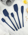 Tovolo 5-pc. Flex-core All-silicone Kitchen Spatula Set In Deep Indigo