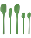 Tovolo 5-pc. Flex-core All-silicone Kitchen Spatula Set In Pesto