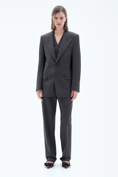 Filippa K Tailored Blazer In Brown