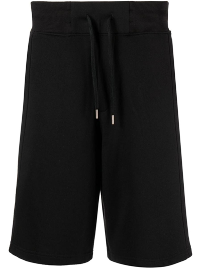 Versace Jeans Couture Joggingshorts Mit Logo-applikation In Black