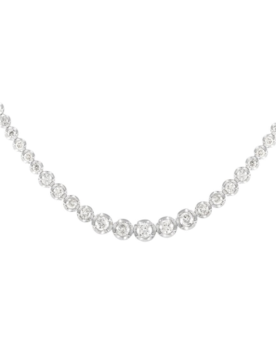 Diamond Select Cuts 18k 5.00 Ct. Tw. Diamond Necklace In Metallic