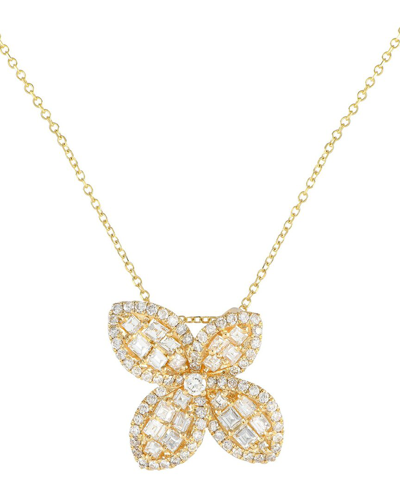 Diamond Select Cuts 18k 1.10 Ct. Tw. Diamond Necklace In Gold