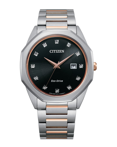 Citizen Men's Corso Diamond Eco-drive Diamond Watch In Metallic