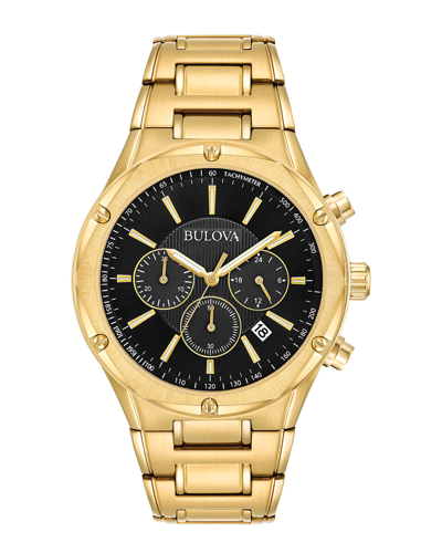 Bulova Men's Stainless Steel Watch In Gold