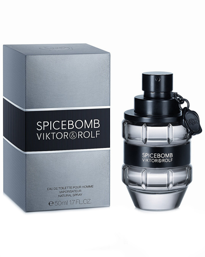 Viktor & Rolf Viktor&rolf Men's Spicebomb 1.7oz Eau De Toilette Spray In White