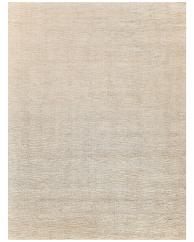 Exquisite Rugs Tangaro Hand-loomed Bamboo Silk And Banana Silk Rug In Beige