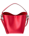 Christian Louboutin Cabachic Mini Satin Bucket Bag In Red