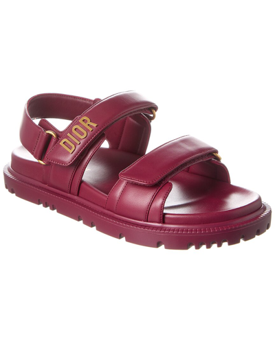 Dior Act Leather Sandal In Red