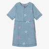 Stella Mccartney Kids Teen Girls Blue Star Print Denim Dress