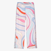 PUCCI PUCCI TEEN GIRLS PINK IRIDE WIDE-LEG TROUSERS