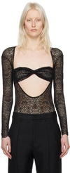 Beaufille Black Baes Bodysuit In Black